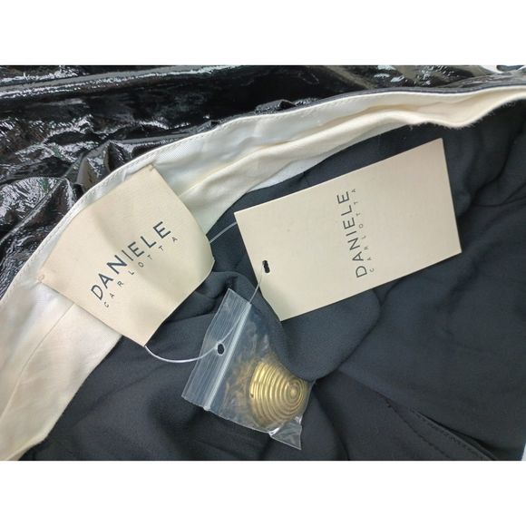 Daniele Carlotta Women's Black Patent Pants Size 42 IT Medium - Picture 6 of 7